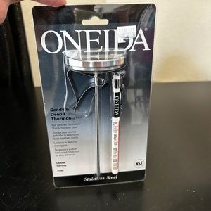 Oneida Deep Fry Thermometer With Large Clip..NWT